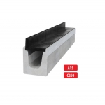 Madala plastik äärega betoonist renn A15, C250 I 1000x145x160 mm