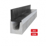Kõrge plastik äärega betoonist renn A15, C250 I 1000x145x160 mm