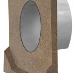 Polümeerbetoonist otsatükk ø160 mm äravooluga I 210x220 mm